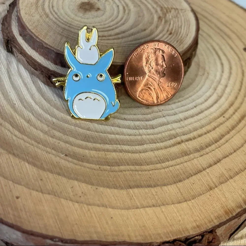 Blue Totoro & White Totoro Enamel Pin/ Brooch Lapel